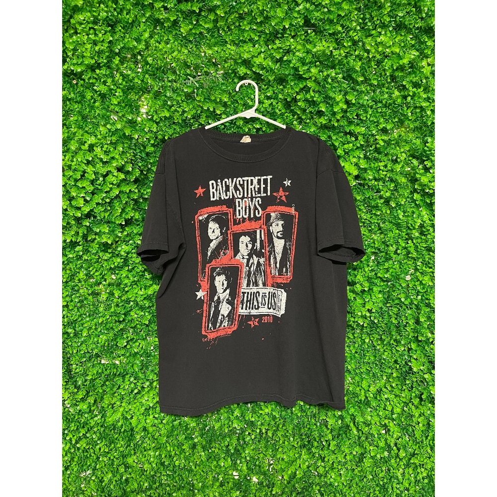 'This Is Us' Backstreet Boys Black Graphic Band TShirt Tour Tee